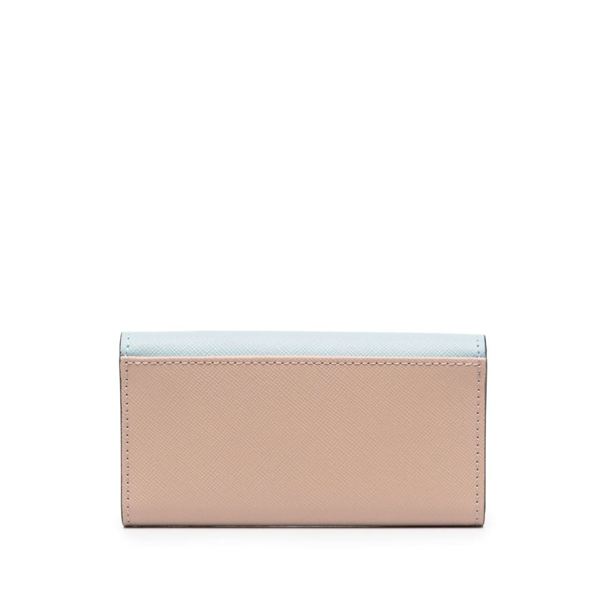 Aquamarine, Natural and Talc Leather Keyholder Wallet