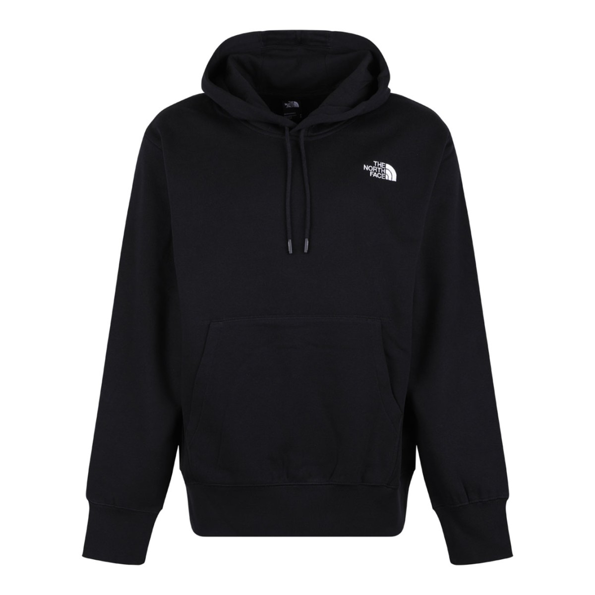 Black Logo Print Hoodie