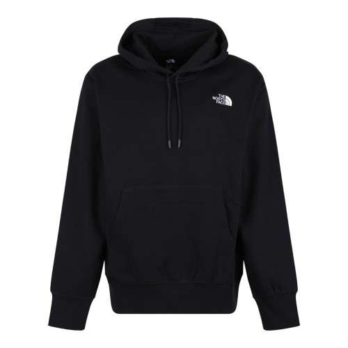 Black Logo Print Hoodie