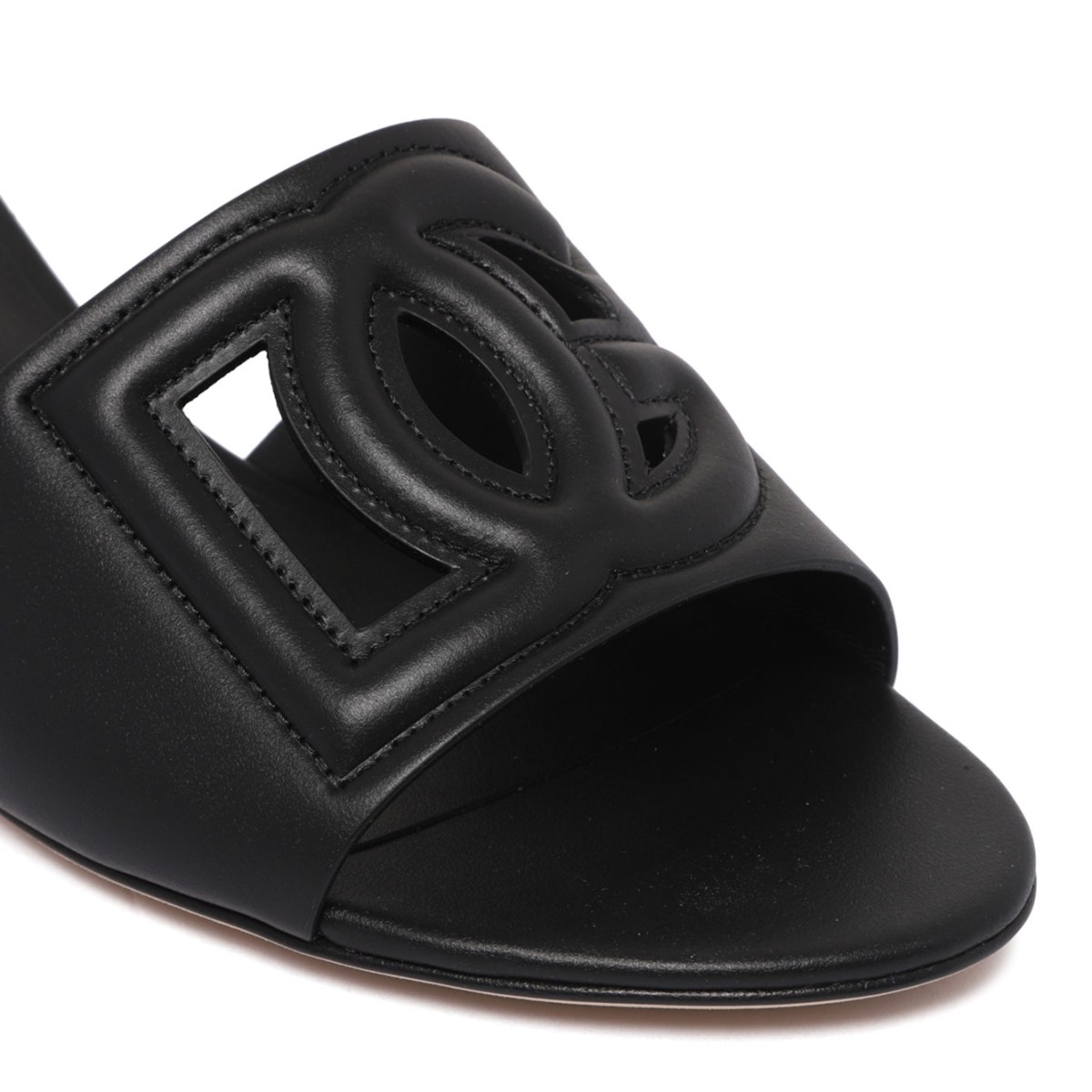 Black DG Logo Mules