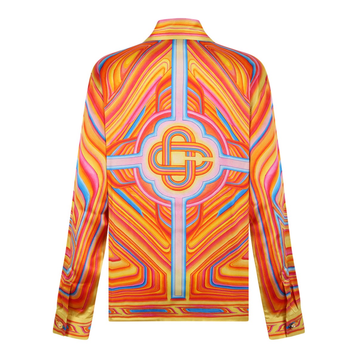Multicolour Low Rider Long Sleeve Silk Shirt