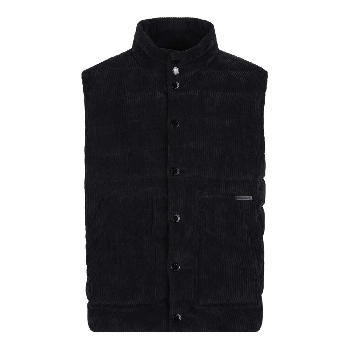 Black Corduroy Gilet