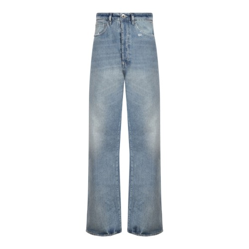 Blue Straight Leg Jeans