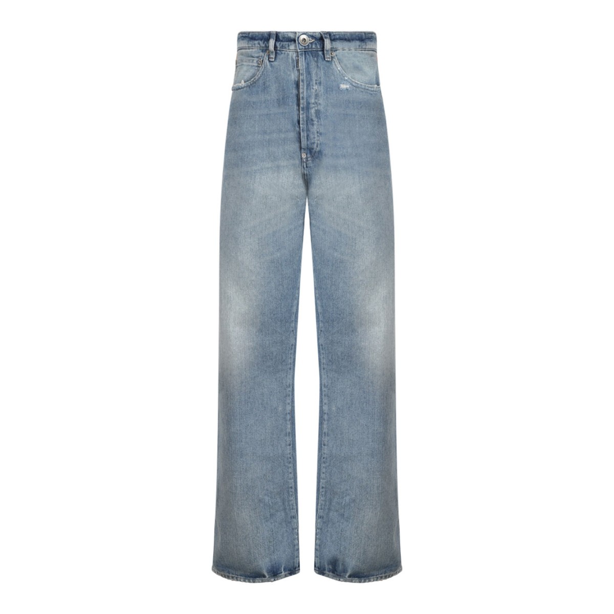 Blue Straight Leg Jeans