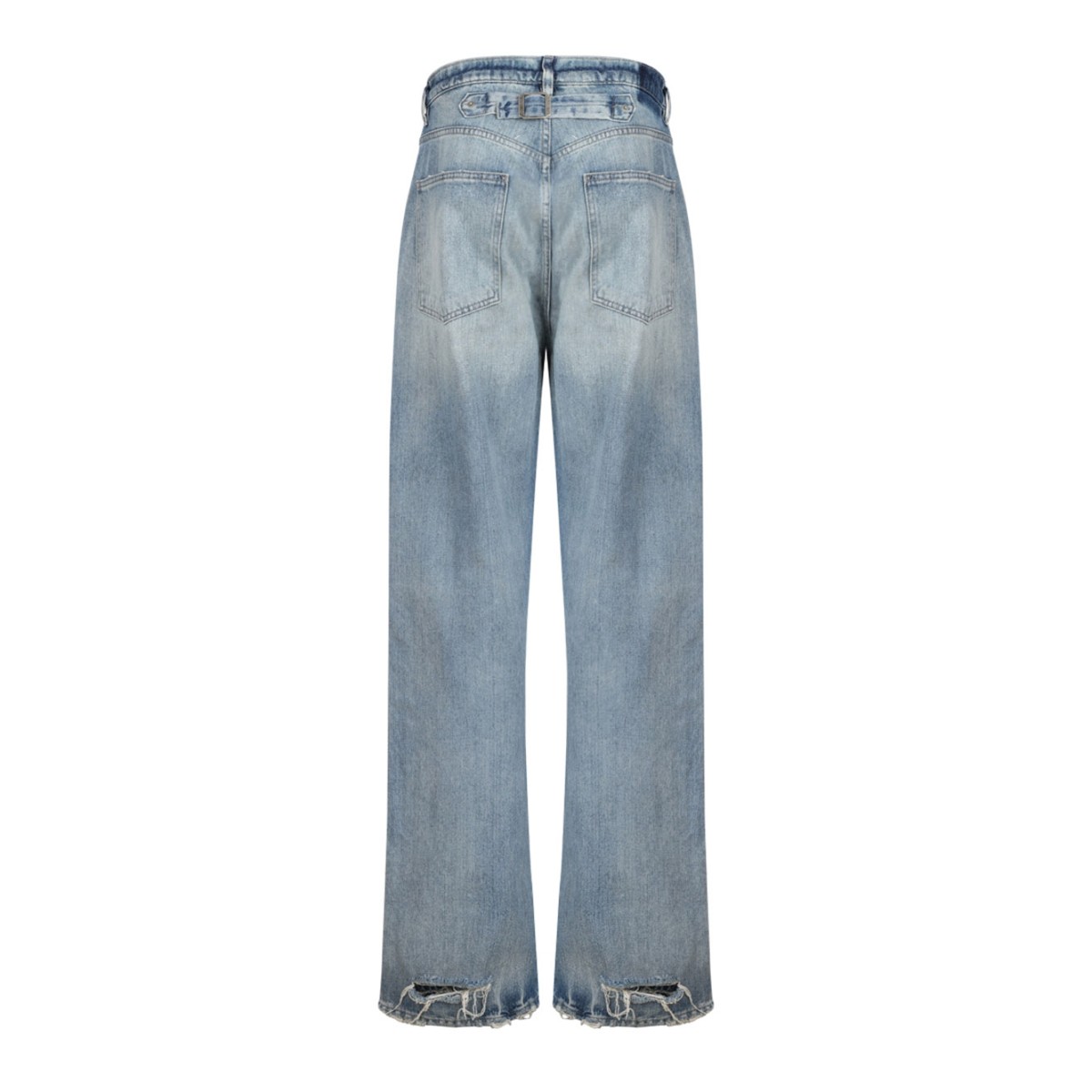 Blue Straight Leg Jeans