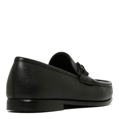 Black Gancini Ornament Loafers