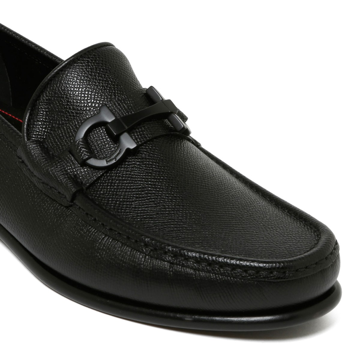 Black Gancini Ornament Loafers