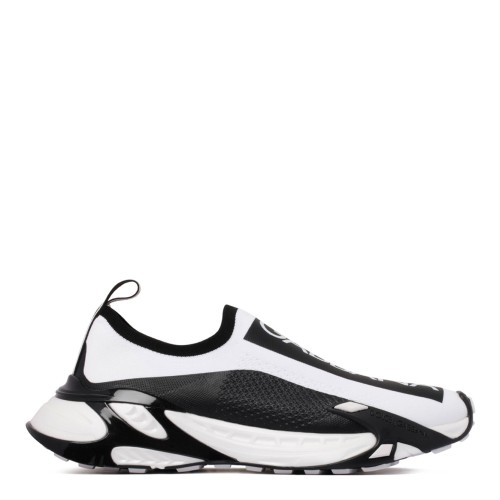 White and Black Fast Sneakers