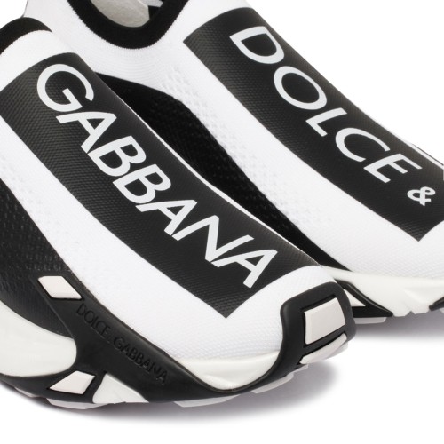 White and Black Fast Sneakers