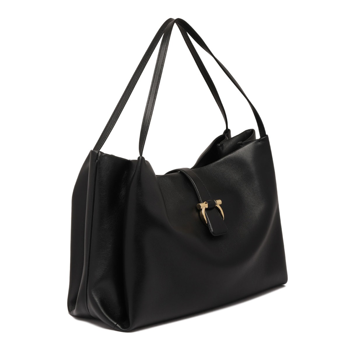 Black Medium Gancini Tote Bag