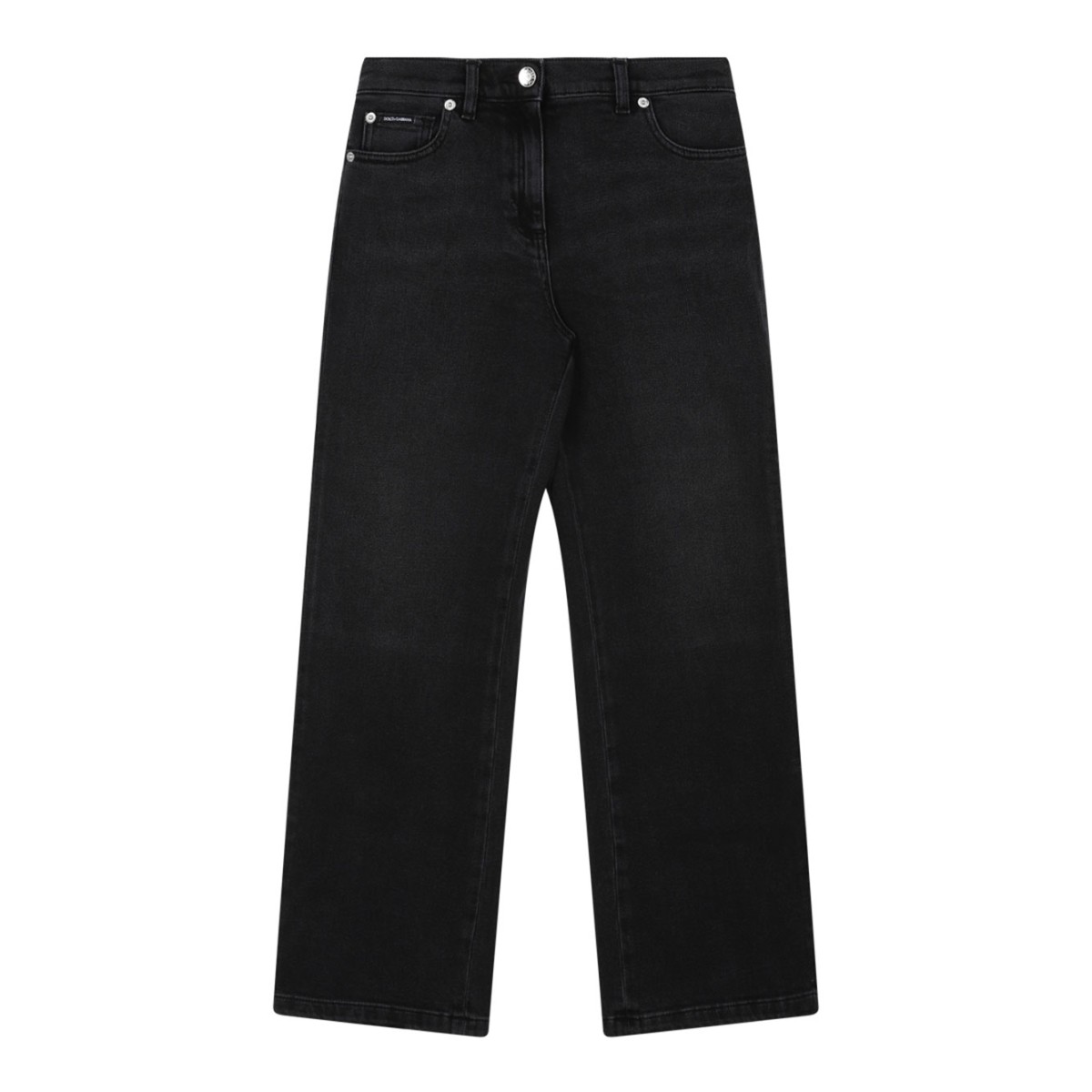 Black Logo Plaque Jeans