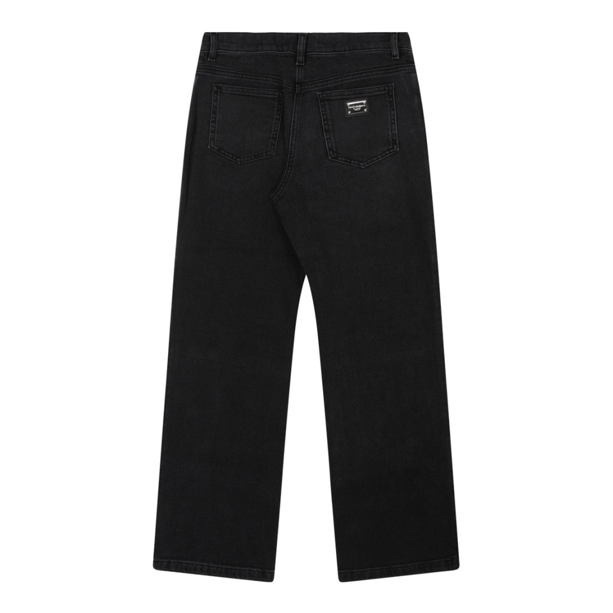 Black Logo Plaque Jeans