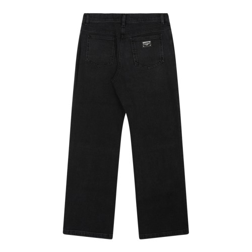 Black Logo Plaque Jeans