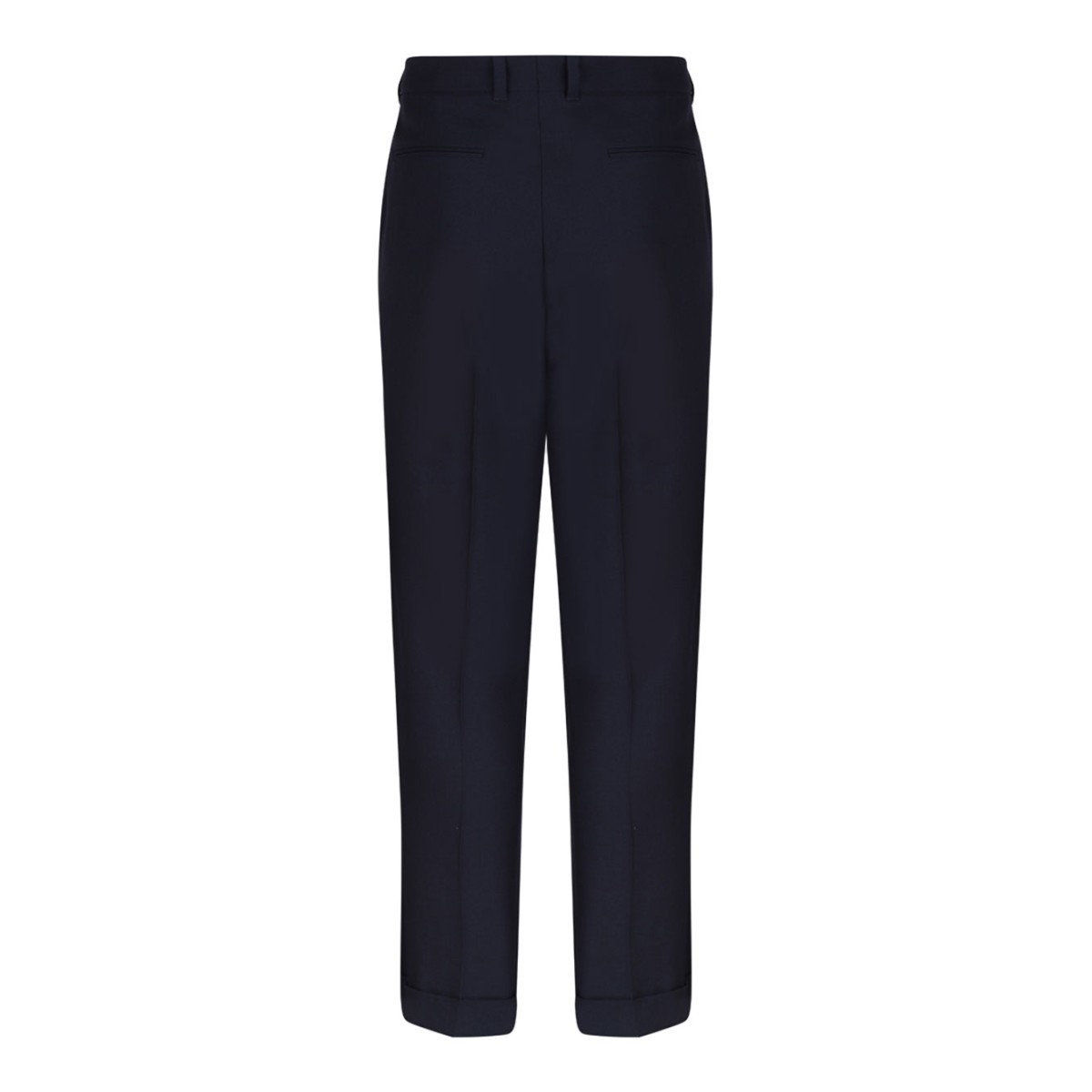 Navy Blue Straight Leg Trousers