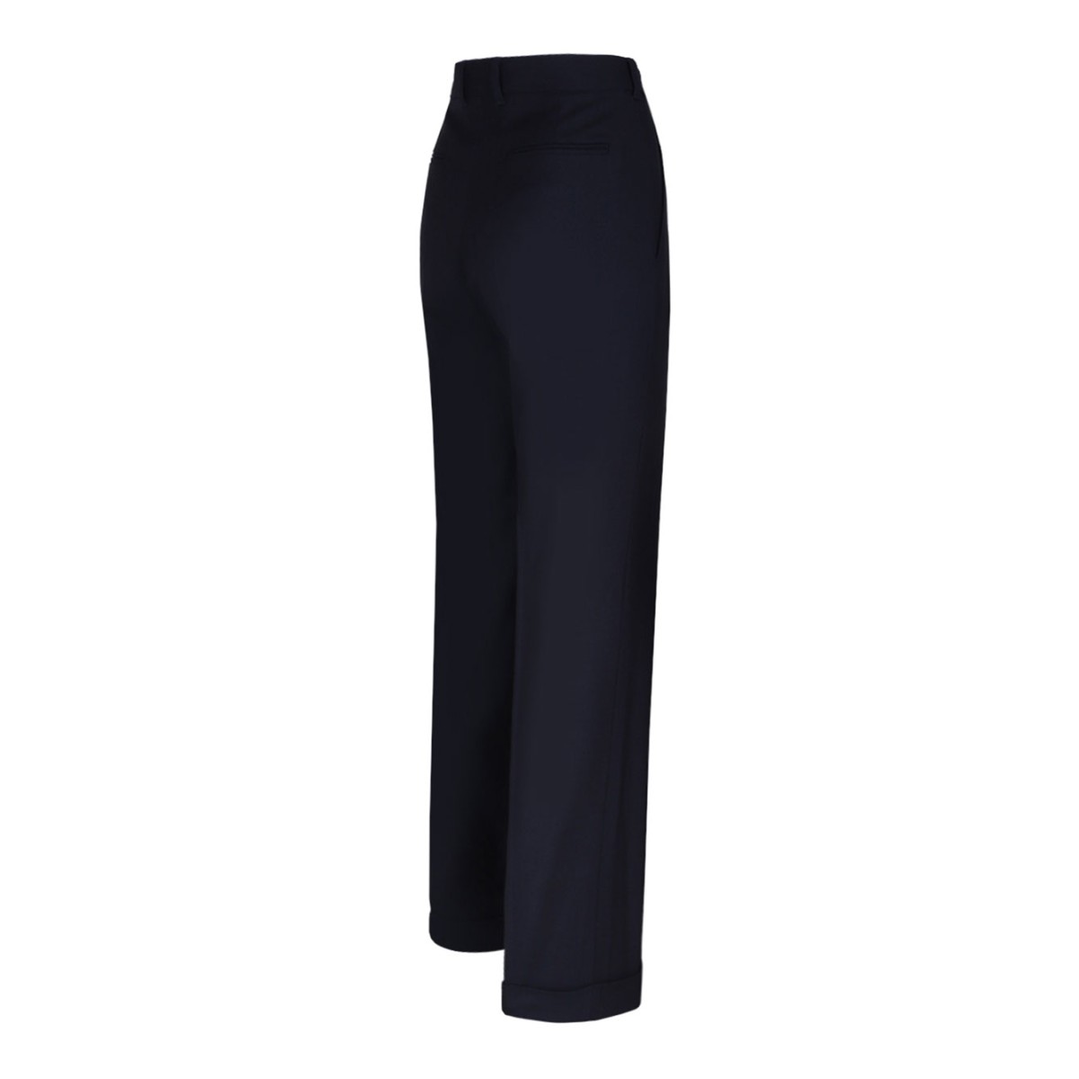 Navy Blue Straight Leg Trousers