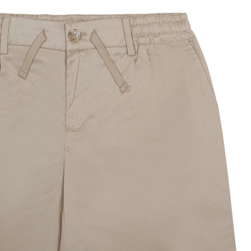 Light Beige Gabardine Shorts