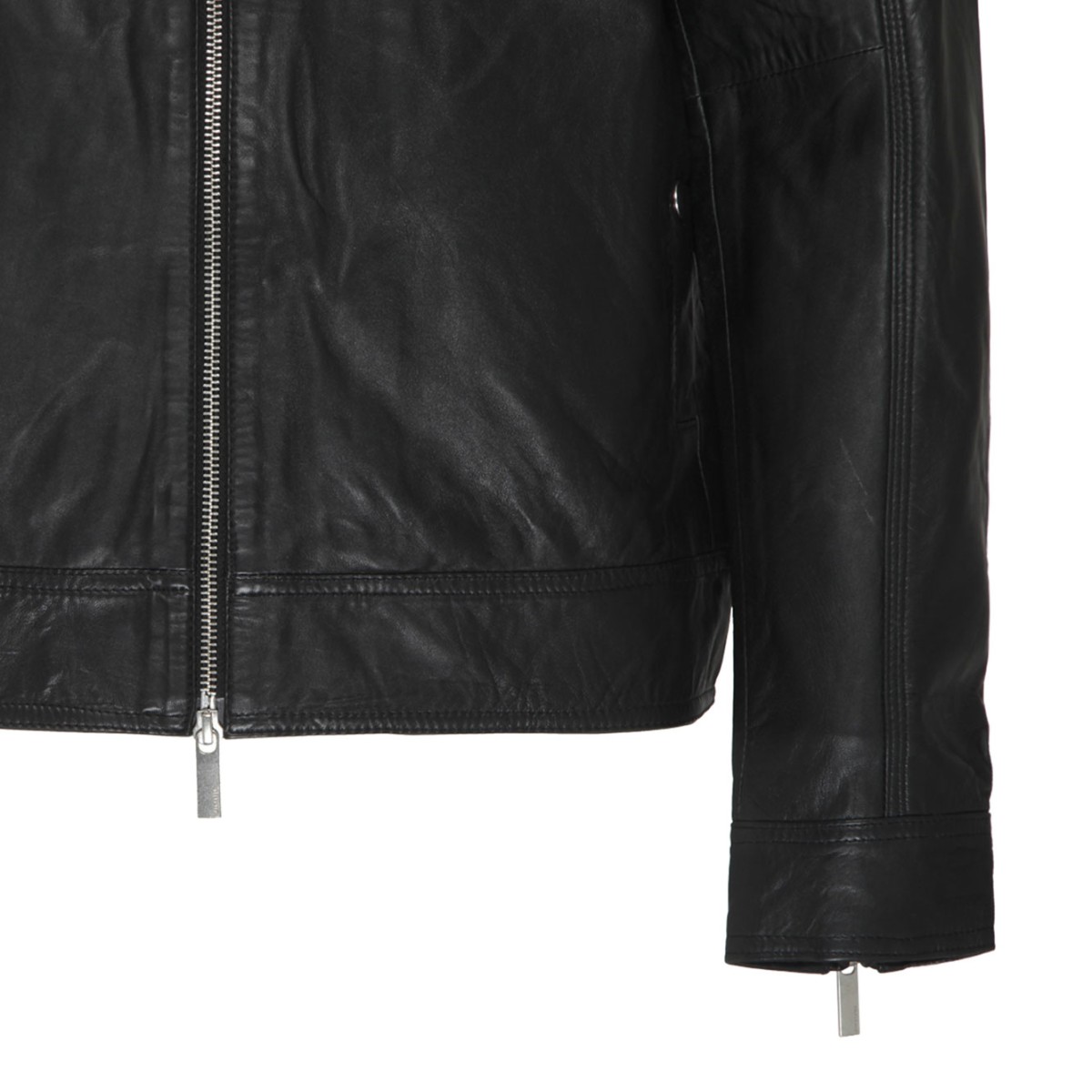 Black Lamb Leather Classic Jacket