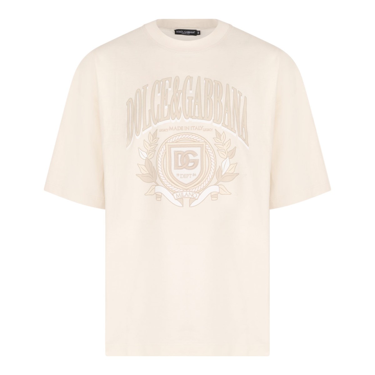 White Logo Print T-Shirt