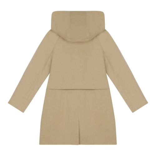 Sand Beige Single Breasted Car Coat