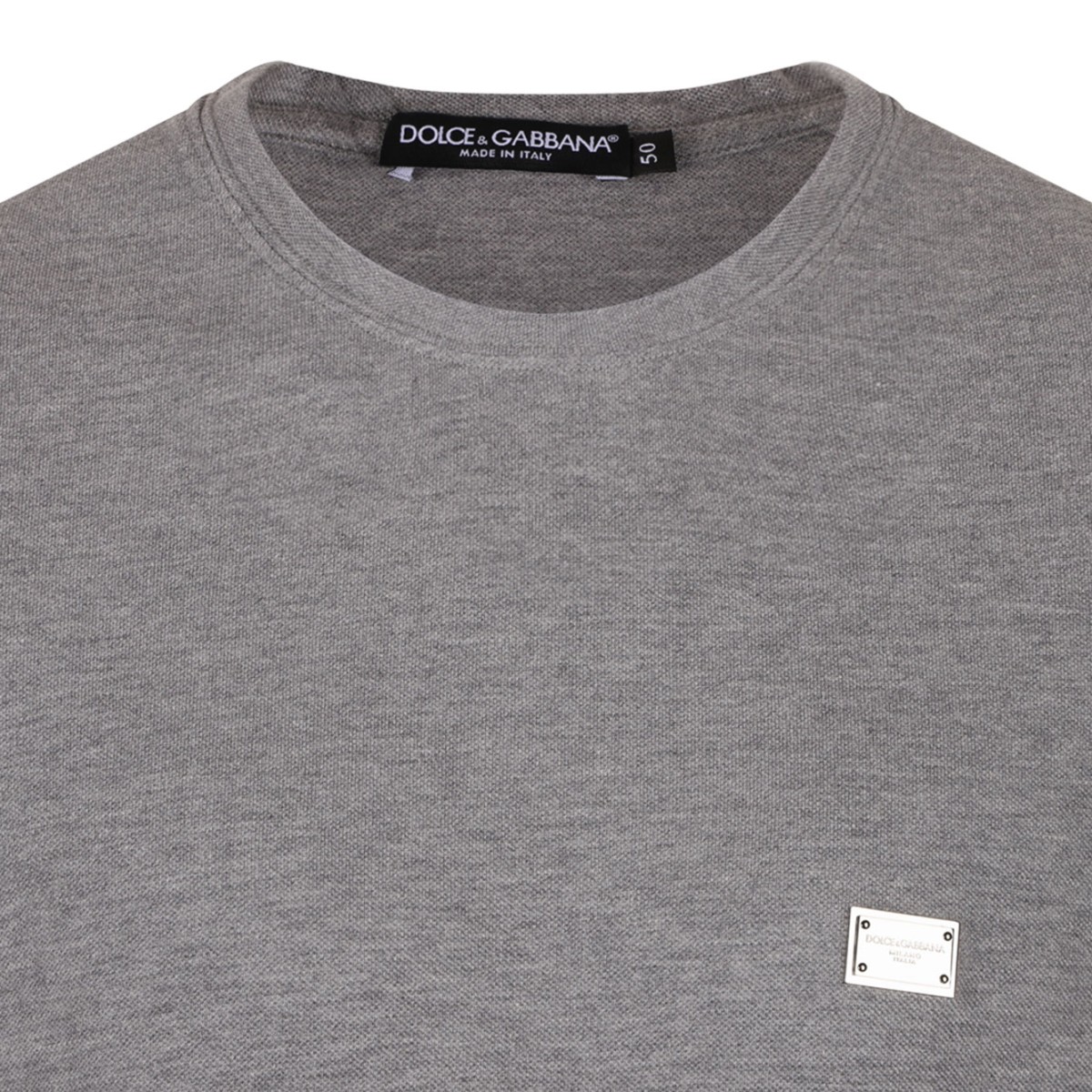 Grey Logo Plaque T-Shirt