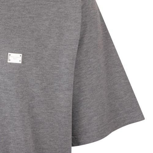 Grey Logo Plaque T-Shirt