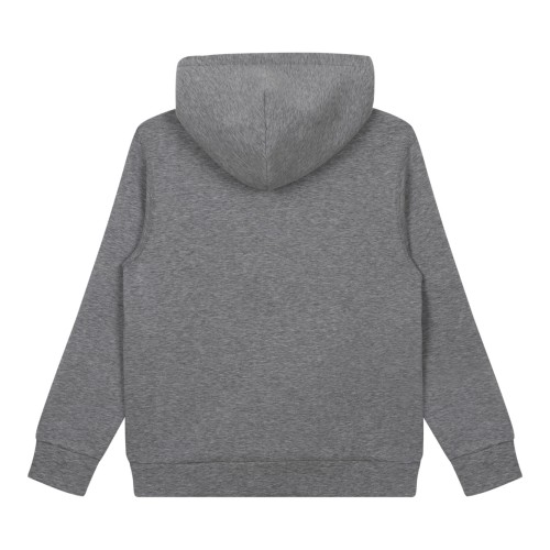 Grey Logo Print Hoodie 2
