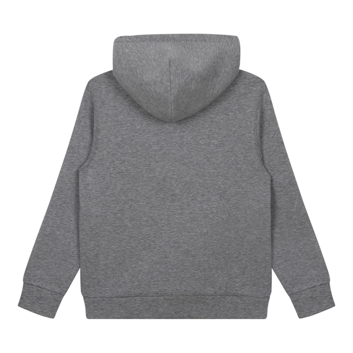 Grey Logo Print Hoodie