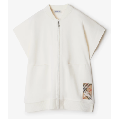 Ivory Check Print Cape