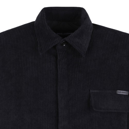 Black Corduroy Shirt Jacket