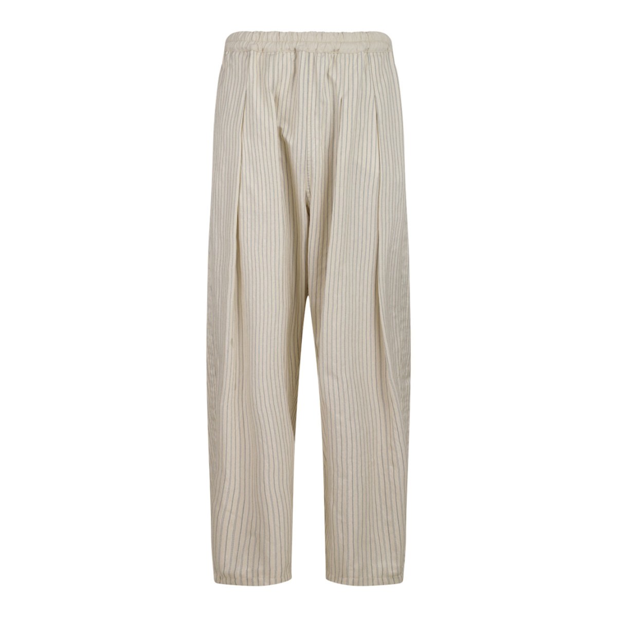 Light Beige Pinstripe Trousers