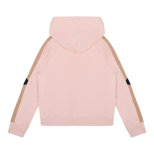 Blush Pink Jersey Fleece Hoodie 2