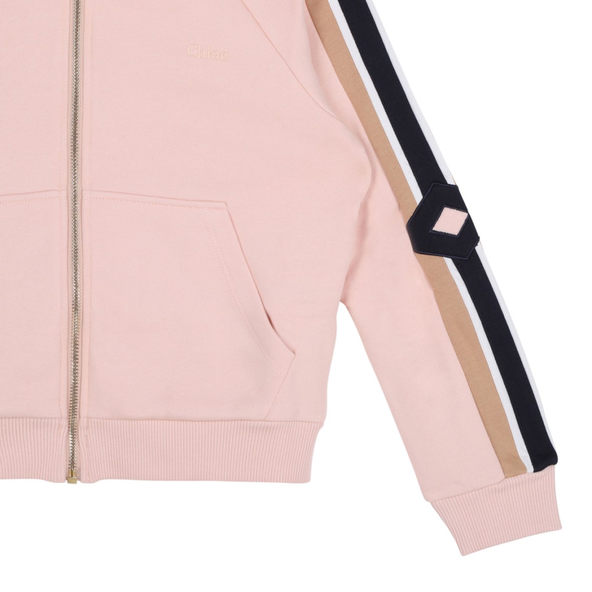 Blush Pink Jersey Fleece Hoodie