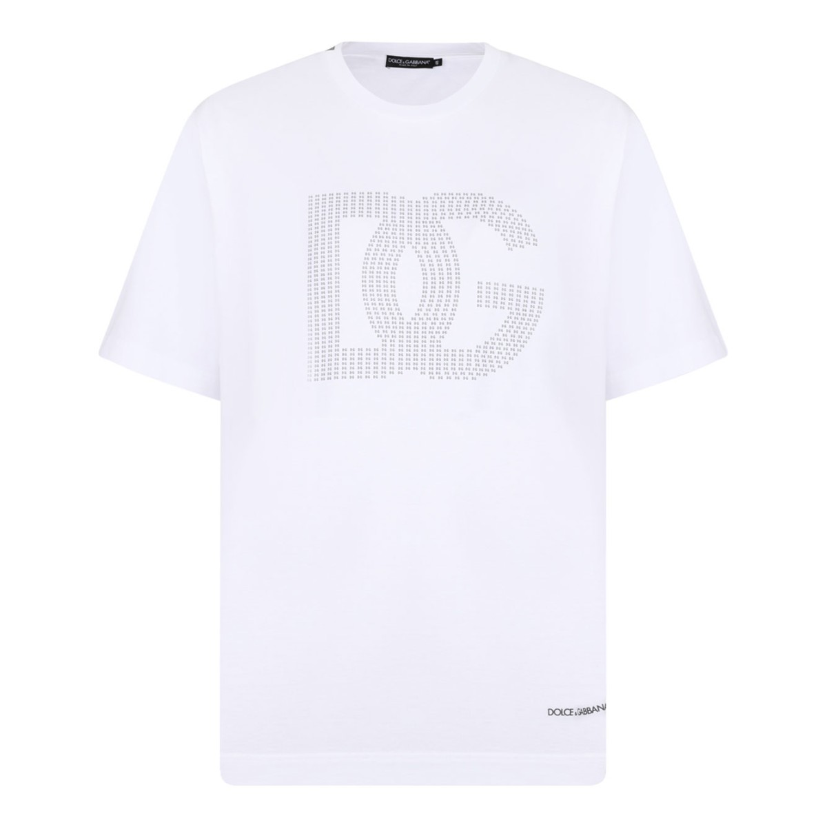 White Logo Print T-Shirt