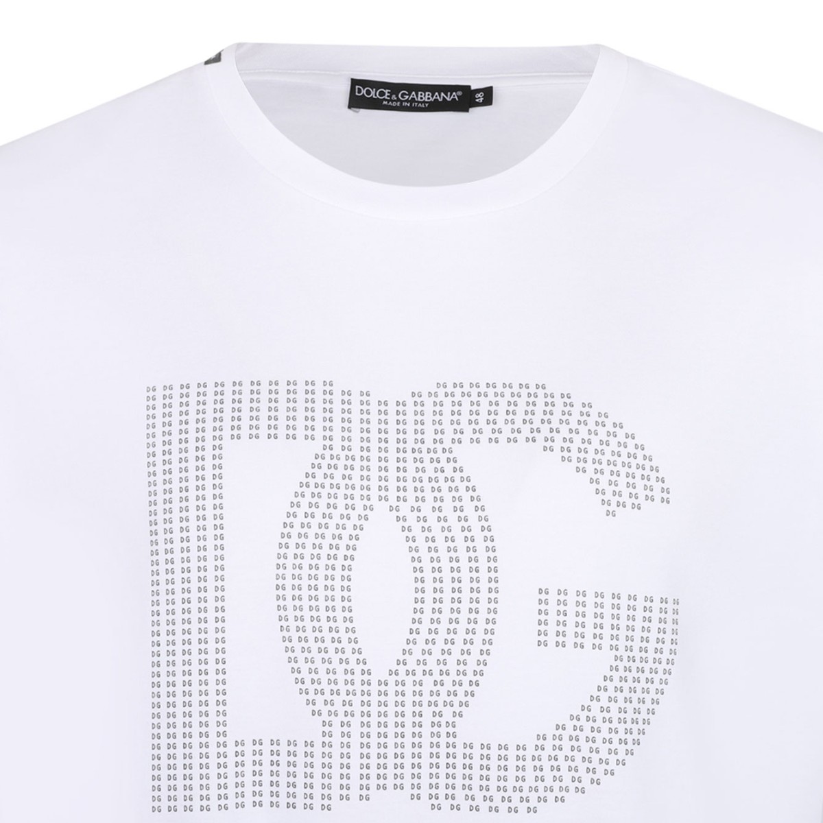 White Logo Print T-Shirt