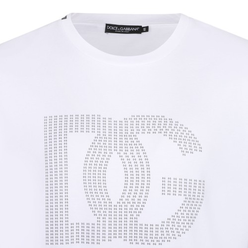 White Logo Print T-Shirt