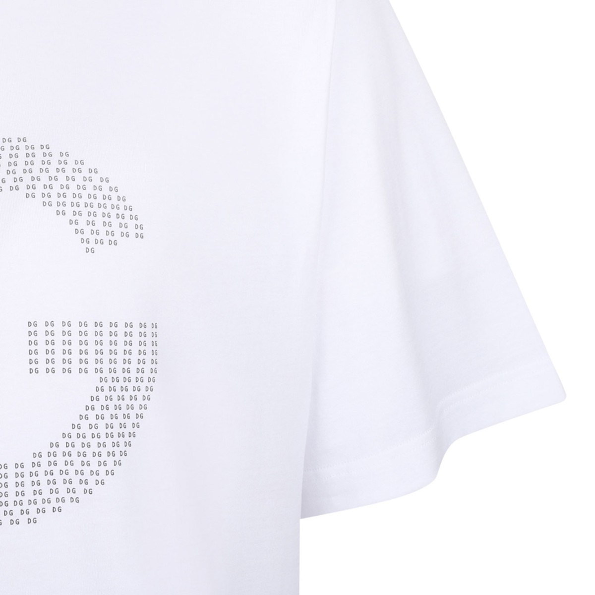 White Logo Print T-Shirt