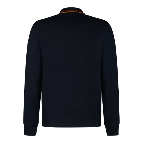 Navy Blue and Brown Polo Shirt 2