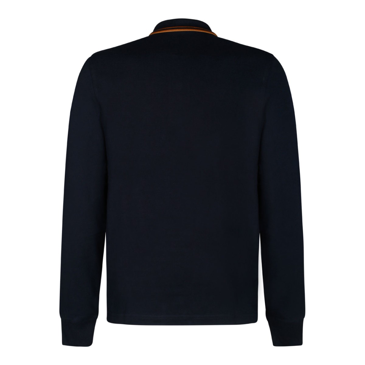 Navy Blue and Brown Polo Shirt