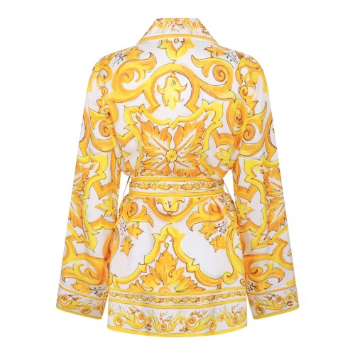 Twill Shirt With Majolica Print