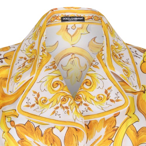 Twill Shirt With Majolica Print