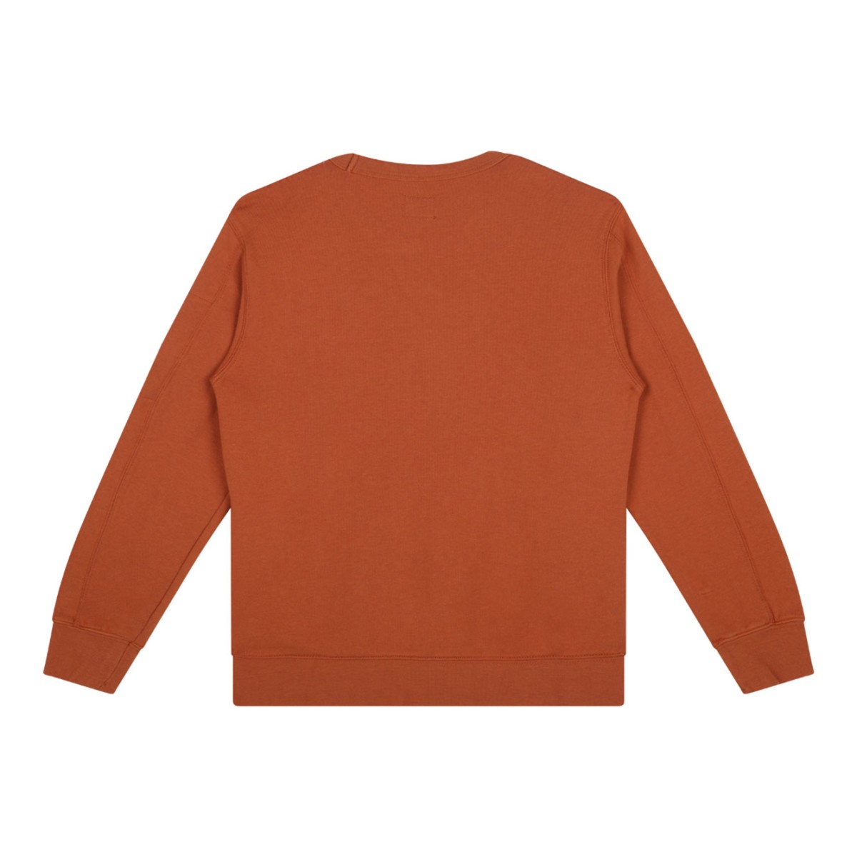 Orange Rust Logo Print Sweatshirt