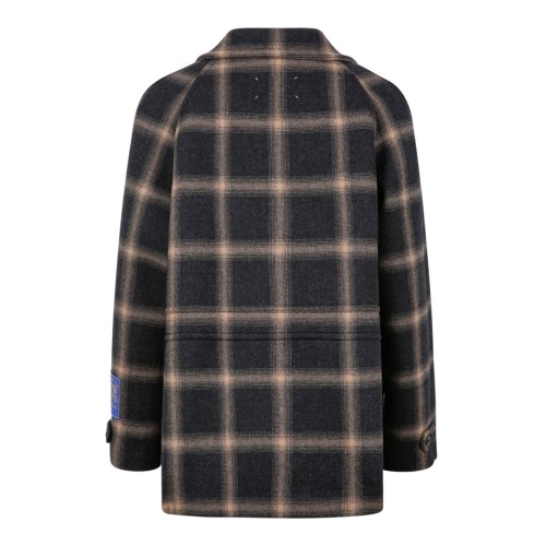 Checked Wool Peacoat 2