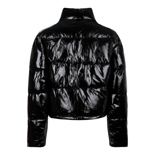 Black Vynil Puffer Jacket 2