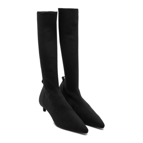 Black Scuba Stretch Boots 2
