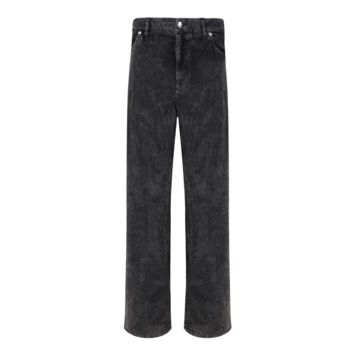 Black Oversize Velvet Pants