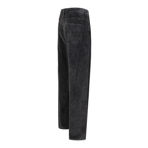 Black Oversize Velvet Pants