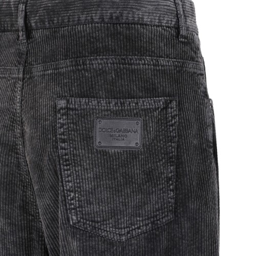 Black Oversize Velvet Pants