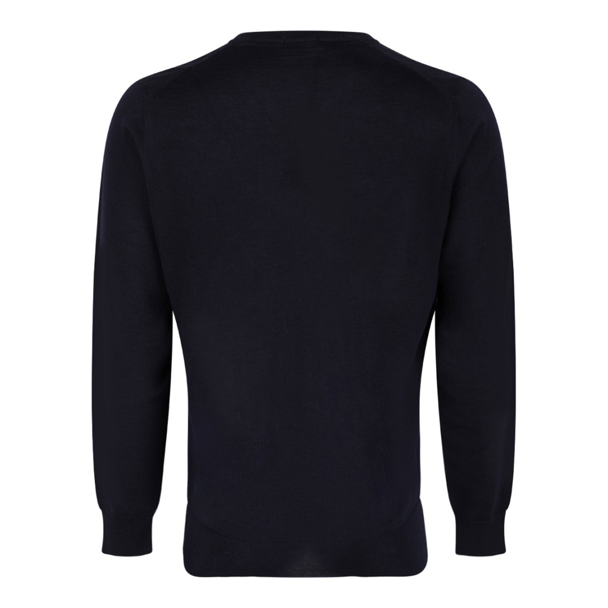 Navy Blue Fine-Knit Sweater