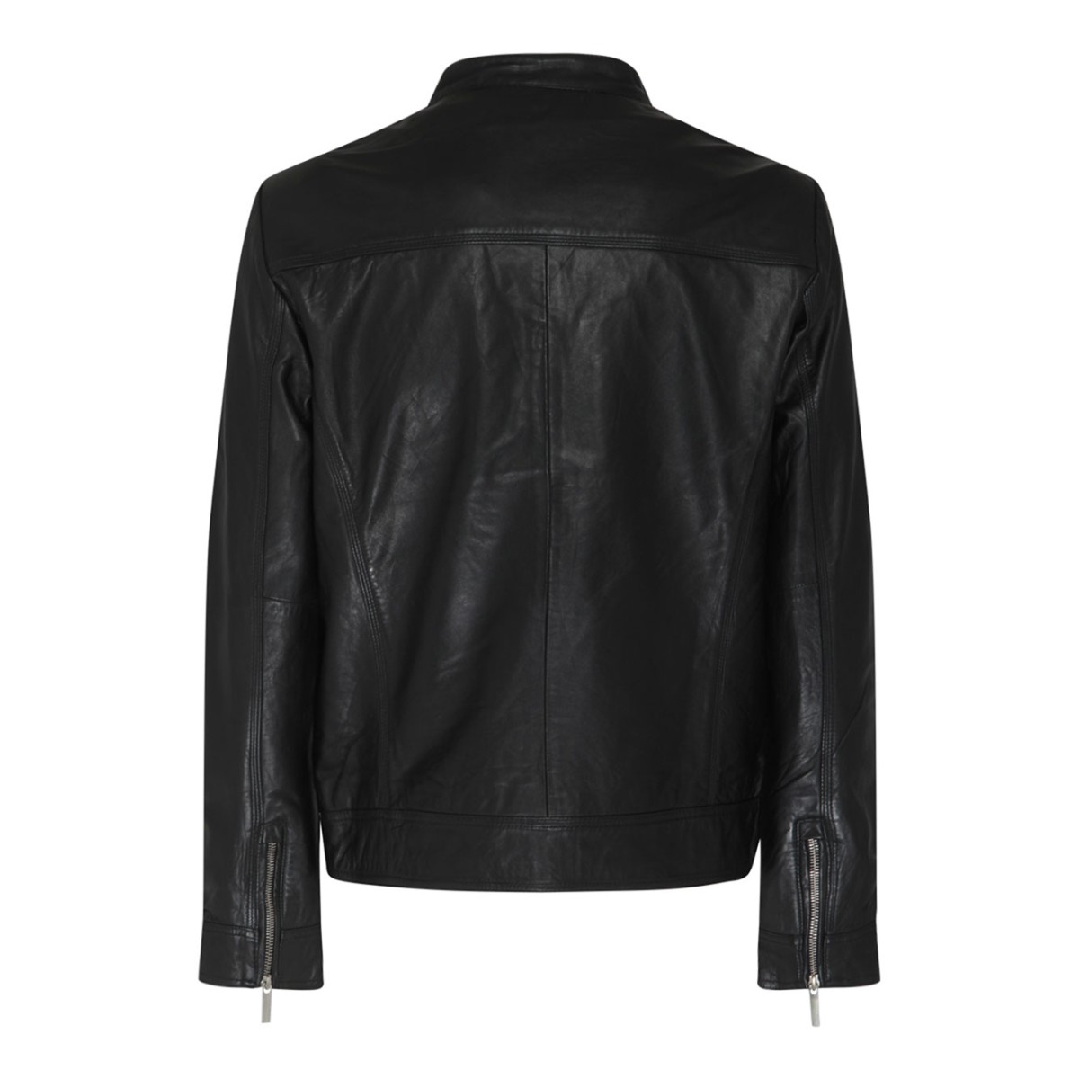 Black Lamb Leather Classic Jacket