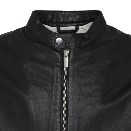 Black Lamb Leather Classic Jacket